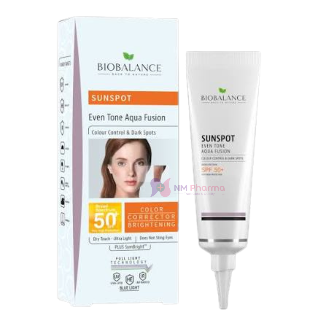 Bio Balance Aknsun Mattifying Face Aqua Fusion For Oily, Acne-Prone Skin, SPF 50+