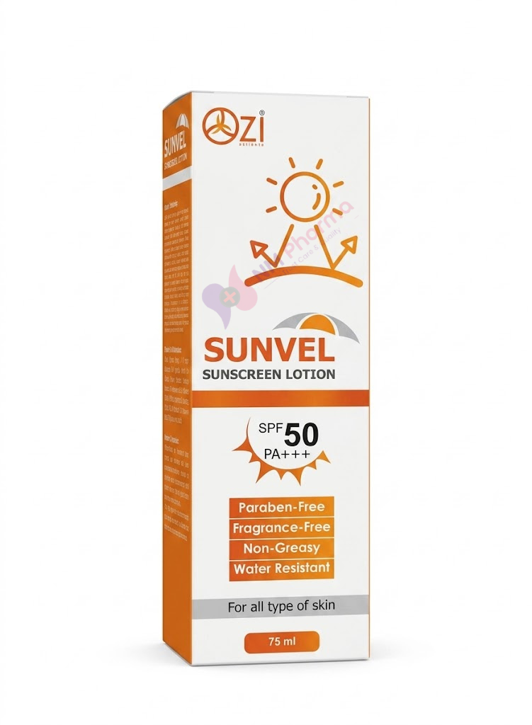 Sunvel Sunscreen Lotion with nmphamra